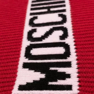 MOSCHINO SCIARPA LOGO ROSSA